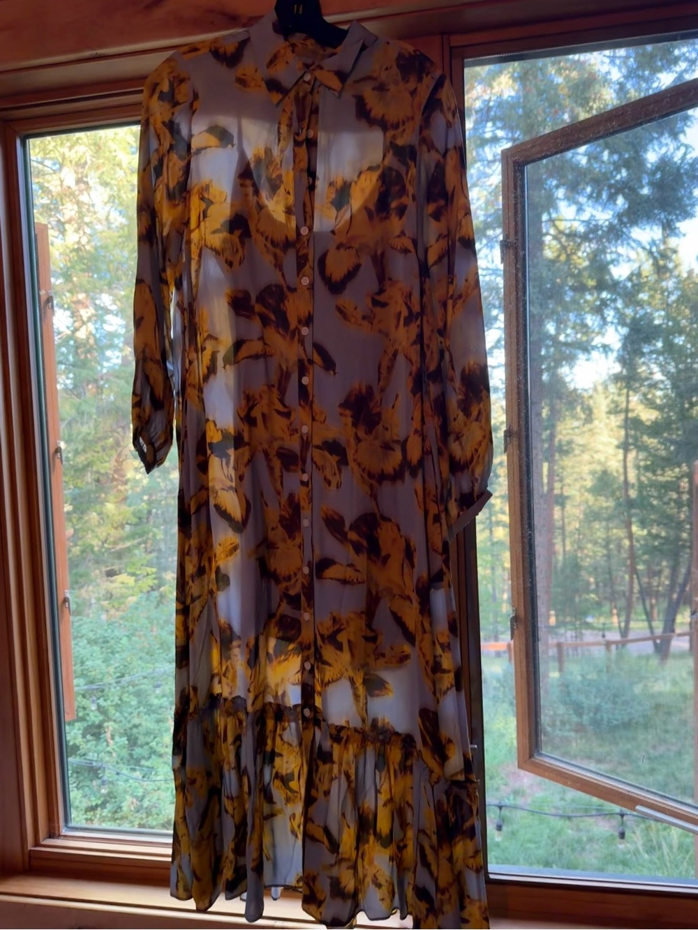 J.Crew floral blue dress - easy and breezy